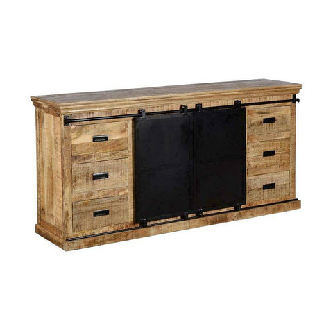 Mangohouten Dressoir Newark 190 cm Mahom - Mangohoutonline