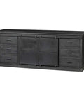 Mangohouten Dressoir Newark Black 190 cm Mahom