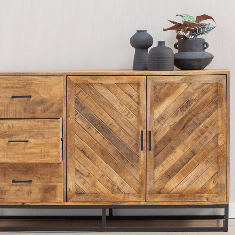 Mango Wood Sideboard Reno 140 cm Mahom