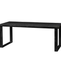 Mangohouten Eettafel Cleveland Black Rechthoek 160x90 cm Mahom