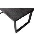 Mangohouten Eettafel Cleveland Black Rechthoek 200x100 cm Mahom
