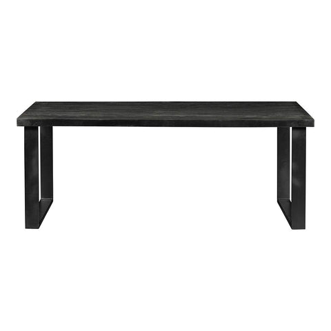 Mangohouten Eettafel Cleveland Black Rechthoek 160x90 cm Mahom