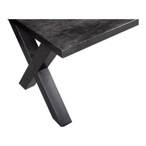 Mangohouten Eettafel Columbus Black Rechthoek 140x90 cm Mahom