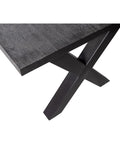 Mangohouten Eettafel Columbus Black Rechthoek 140x90 cm Mahom