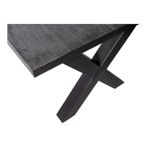 Mangohouten Eettafel Columbus Black Rechthoek 220x100 cm Mahom