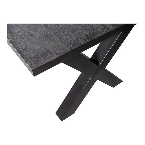 Mangohouten Eettafel Columbus Black Rechthoek 160x90 cm Mahom