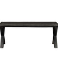 Mangohouten Eettafel Columbus Black Rechthoek 200x100 cm Mahom