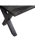 Mangohouten Eettafel Columbus Black Rechthoek 180x100 cm Mahom