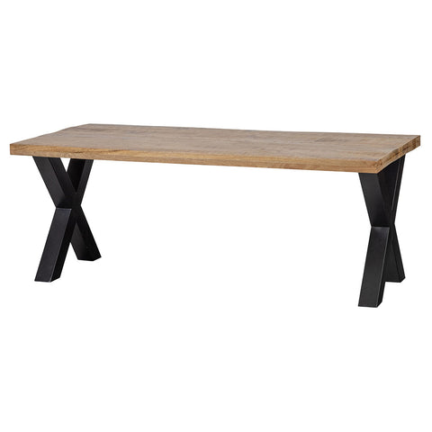 Mangohouten Eettafel Columbus Rechthoek 140x90 cm (6cm) Mahom