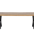 Mangohouten Eettafel Columbus Rechthoek 200x100 cm (6cm) Mahom