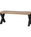 Mangohouten Eettafel Columbus Rechthoek 180x100 cm (6cm) Mahom