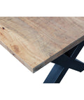 Mangohouten Eettafel Columbus Rechthoek 200x100 cm (6cm) Mahom
