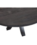 Mangohouten Eettafel Madison Black Rond Ø 110 Mahom