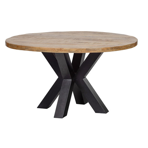 Mangohouten Eettafel Madison Rond 150 cm Mahom