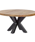 Mangohouten Eettafel Madison Rond 130 cm Mahom