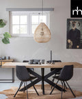 Mangohouten Eettafel Memphis Rechthoek 220x100 cm Mahom
