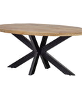 Mangohouten Eettafel Tulsa Ovaal 210×100 cm Mahom