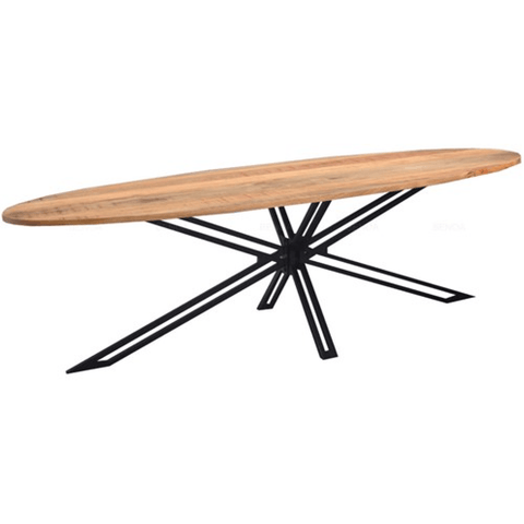 Mango Wood Dining Table Yana Oval 200 cm Mahom