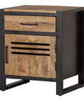 Mangohouten Nachtkastje Henderson met lade Mahom