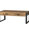 Mangohouten Salontafel Atlanta 120 cm met 2 lades Mahom