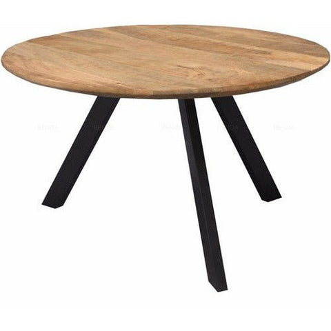 Mango Wood Coffee Table Berlin Round 80 cm Mahom