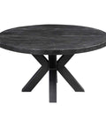 Mangohouten Salontafel Glendale Black 90 cm Mahom