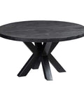 Mangohouten Salontafel Glendale Black 90 cm Mahom