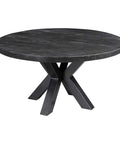 Mangohouten Salontafel Glendale Black 90 cm Mahom