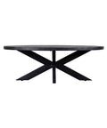 Mangohouten Salontafel Mesa Black Ovaal Mahom
