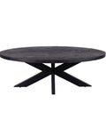 Mangohouten Salontafel Mesa Black Ovaal Mahom