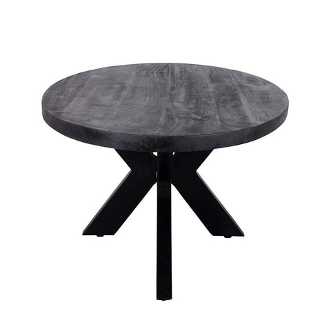 Mangohouten Salontafel Mesa Black Ovaal Mahom