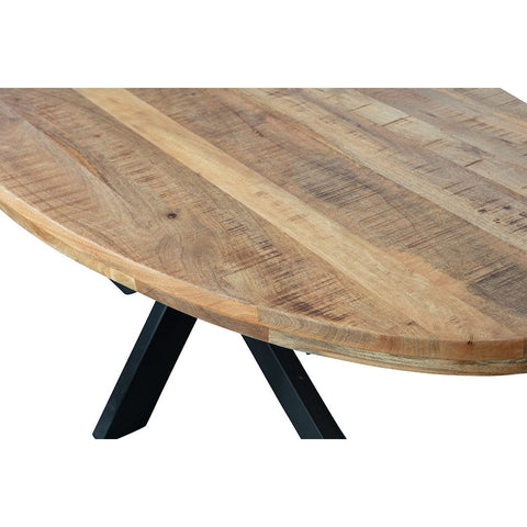 Mangohouten Eettafel Tulsa Ovaal 160x90 cm Mahom