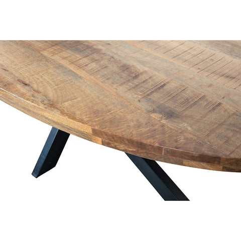 Mangohouten Eettafel Tulsa Ovaal 180×100 cm Mahom