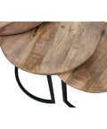 Mangohouten Salontafels Charlotte Mahom - Set van 3