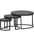 Mangohouten Salontafels New York Set van 3 Mahom - Mangohoutonline