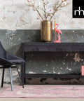 Mangohouten Sidetable Atlanta Black 4 lades 180 cm Mahom