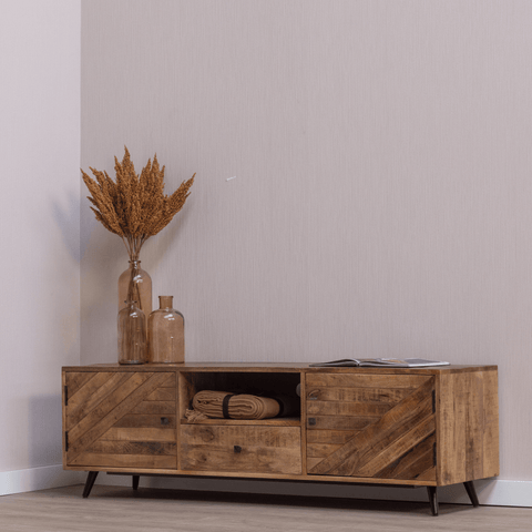 Mango Wood TV Furniture Alamo 200 cm Mahom