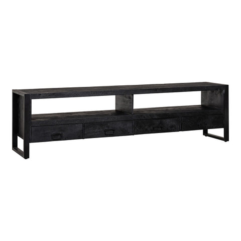 Mangohouten TV Meubel Fresno Black 220 cm Mahom