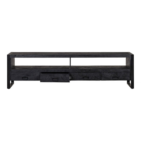 Mangohouten TV Meubel Fresno Black 220 cm Mahom