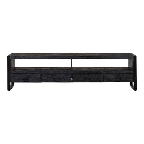 Mangohouten TV Meubel Fresno Black 220 cm Mahom