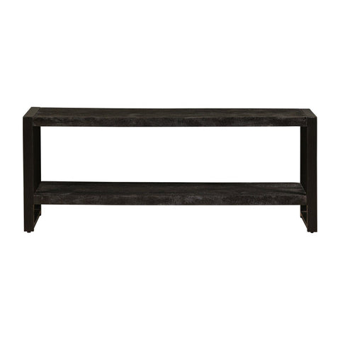 Mango Wood TV Furniture Montana Black 150 cm Mahom