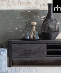Mangohouten TV meubel Stockton Black 180 cm Mahom