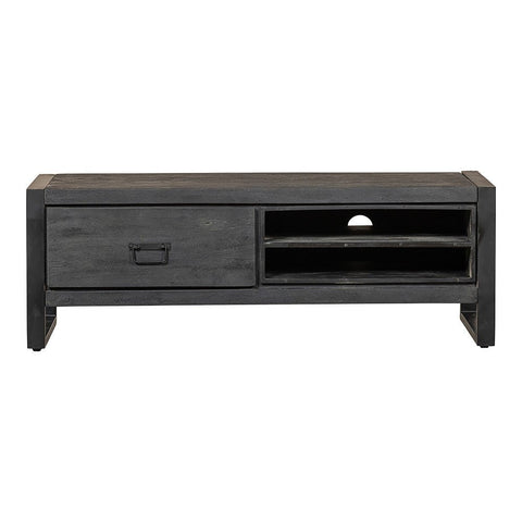 Mangohouten TV meubel Stockton Black 130 cm Mahom