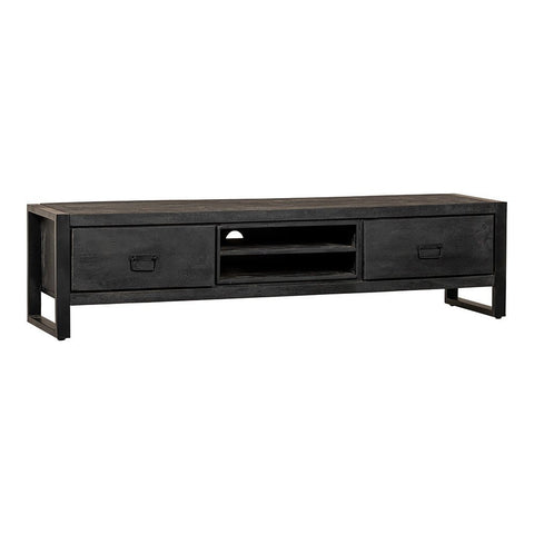 Mangohouten TV meubel Stockton Black 180 cm Mahom