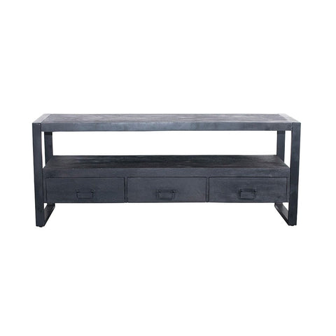 Mangohouten TV Meubel Fresno Black 150 cm Mahom