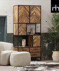 Mangohouten Vakkenkast New Haven 90 cm Mahom