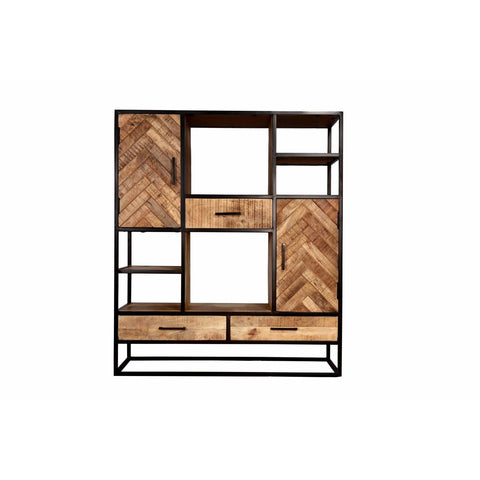 Mango Wood Compartment Cabinet Toronto 120 cm Mahom