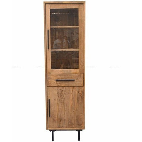 Mango wood display cabinet Jayden 55 cm Mahom