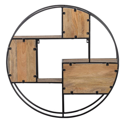 Mangohouten Wandrek Rond 100 cm Mahom