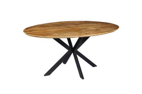 Mangohouten Eettafel Bologna Ovaal 240x110 cm Mahom